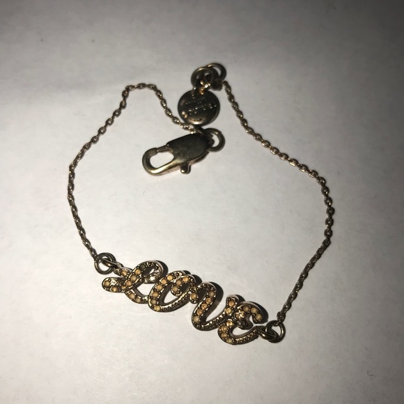 Juicy Couture Letter LOVE Gold Bracelet - Picture 2 of 3